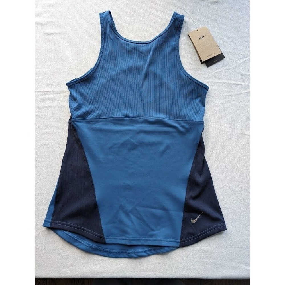 Women's Nike‎ Yoga Dri-FIT Ribbed Tank Top Size Small Open Back DR0374 $42 NEW